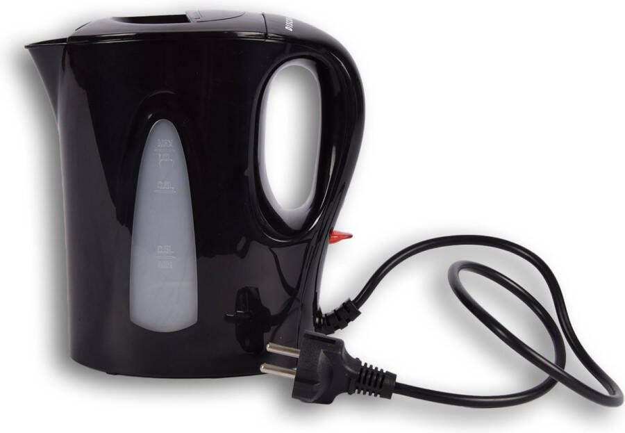 H&E 1200 Watt 1 Liter Zwarte Waterkoker Efficiënte en Stijlvolle Kookoplossing