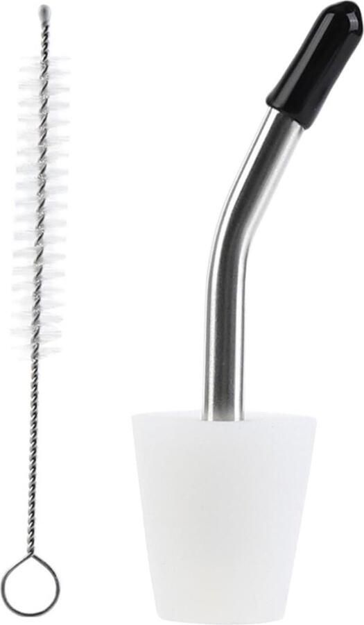 Waterkoker Uitloop Extra Tuit Nauwkeurig Gieten Hittebestendig Siliconen 15-19mm Tuit Wit