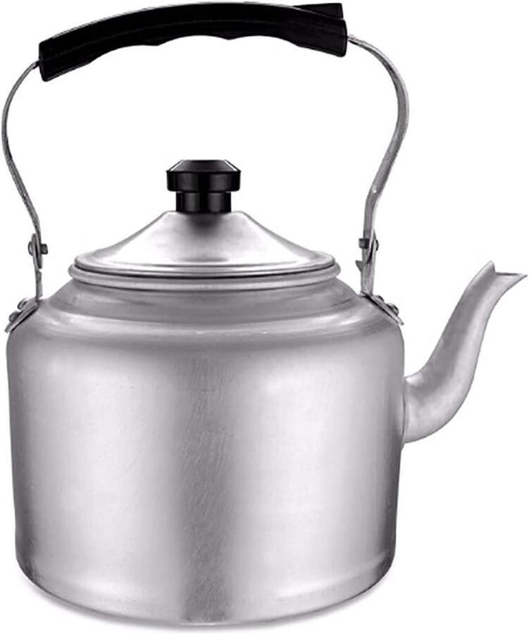 Waterkoker Aluminium Theepot Fornuis Snel Water Koken Sterke Compatibiliteit 3 Liter Zilver