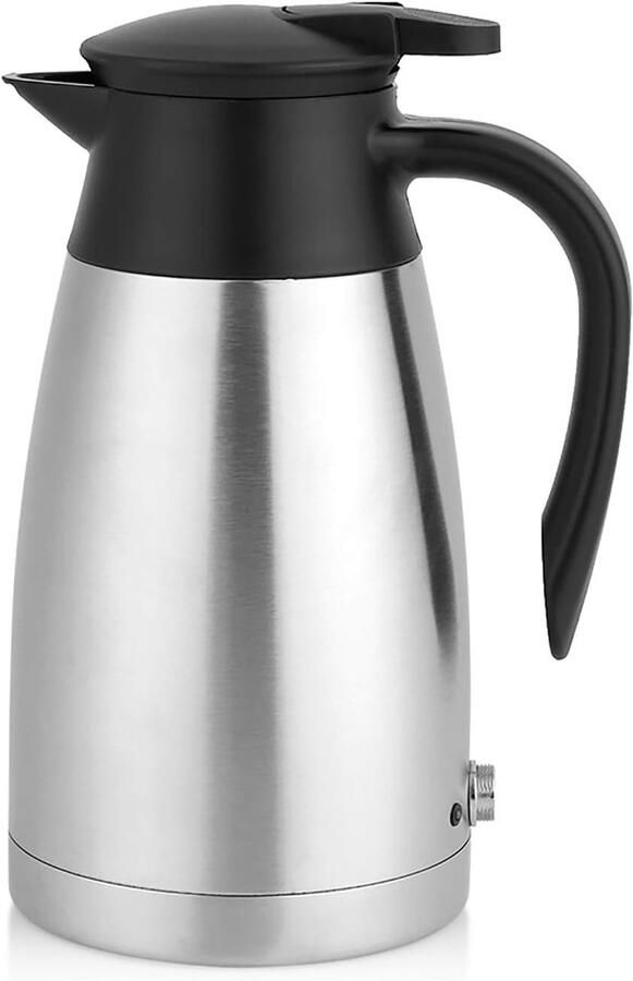 Waterkoker Auto Reis Waterkoker Onderweg Water Koken Automatische Uitschakeling 1 Liter Zilver