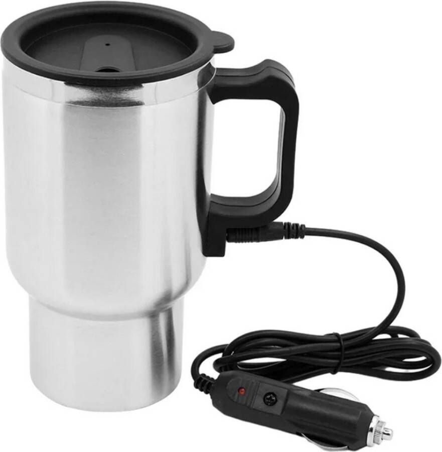 Waterkoker Auto Waterkoker voor Onderweg Waterkoker Camping 12v Zilver