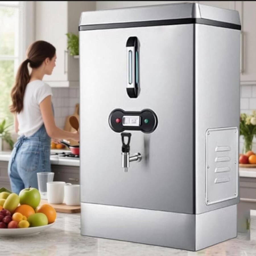 Waterkoker Boiler Kokend Water Dispenser Snel Koffie Thee Koperen Verwarmingsbuis 40L Capaciteit Roestvrij Staal