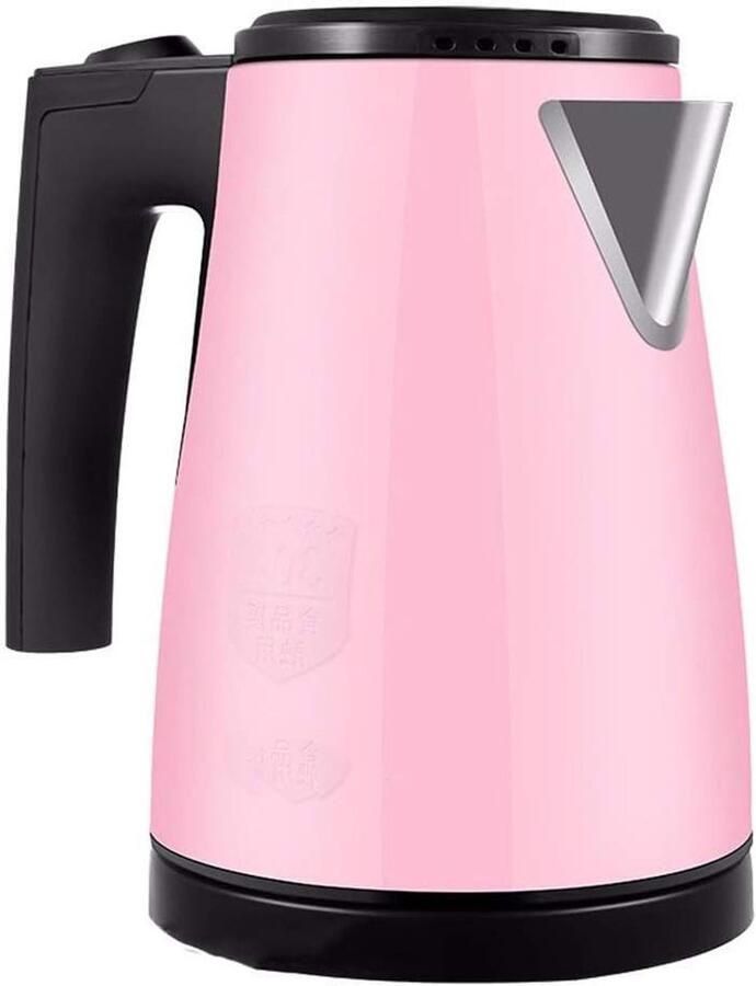 Waterkoker Boiler Theepot Waterverwarmer Snel Water Koken Automatische Uitschakeling 08 Liter Wit Roze