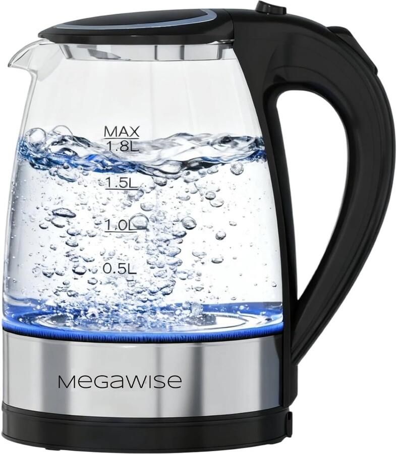 Waterkoker Borosilicaatglas 1 8 liter Automatische uitschakeling Voor Gezondheidsbewuste Gebruikers
