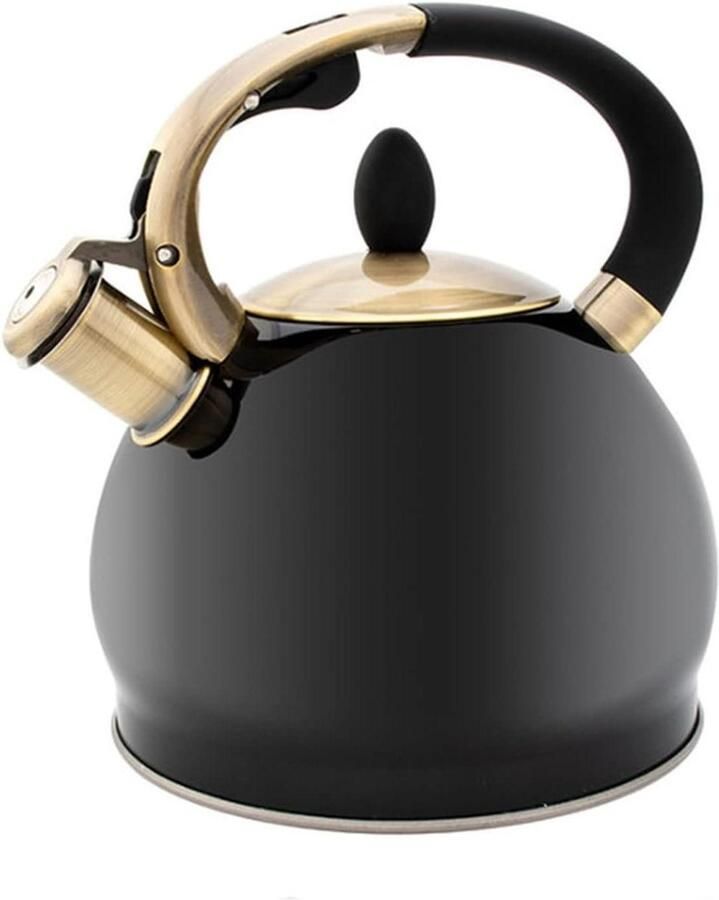 Waterkoker Glas Theepot Ketel Water Koken Hittebestendig Glas 25 L Zwart