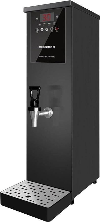Waterkoker Commercieel Boiler Warm Water Dranken Bereiden Instelbare Temperatuur 55L Zwart