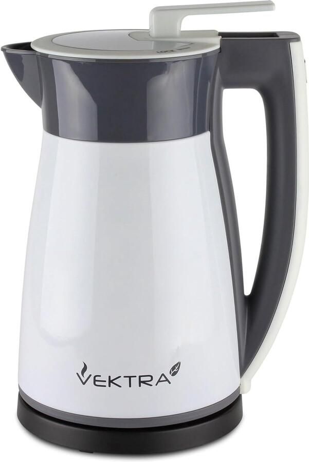 Waterkoker Draadloze Ketel Water Koken Dubbelwandig Geïsoleerd 15 Liter Wit