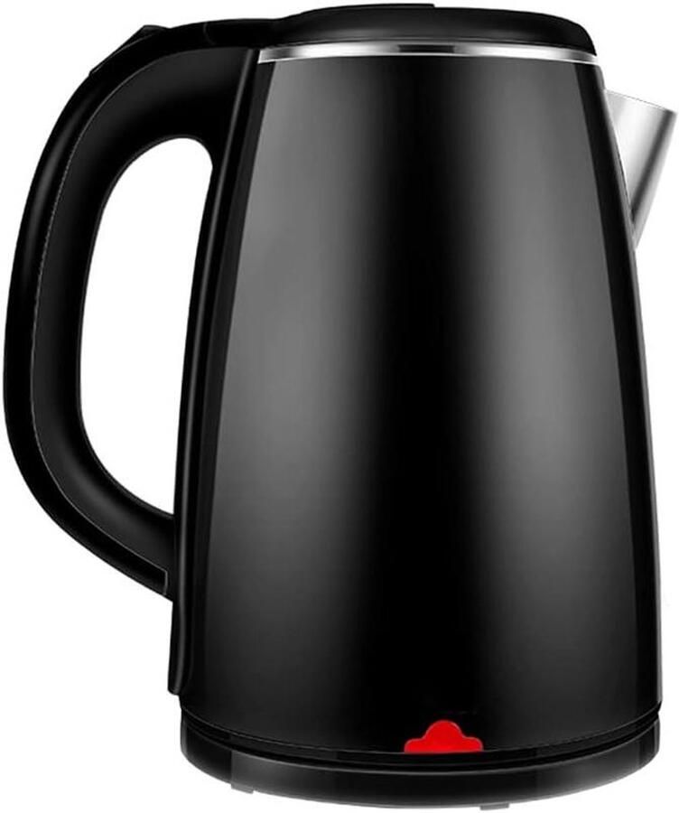 Waterkoker Dubbele Wand Snelkoker Water Koken Laag Geluidsniveau 1.8 Liter Zwart