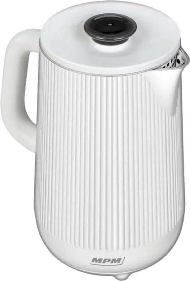 Waterkoker Dubbelwandig RVS Warme Dranken Houdt Temperatuur Langer 1.7 Liter Wit