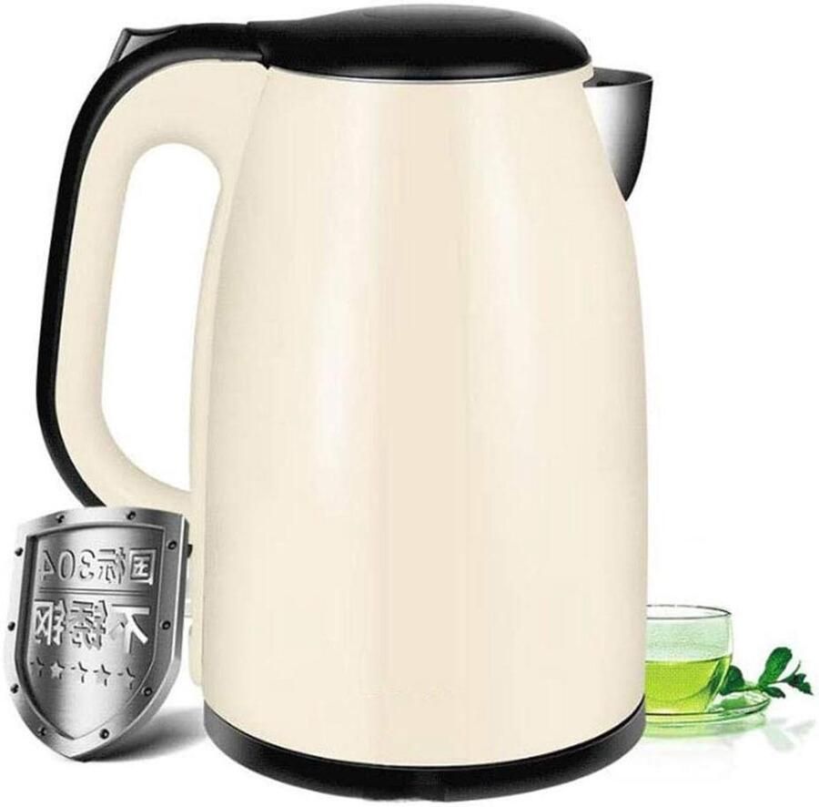 Waterkoker Elektrische Ketel Snel Water Koken Automatische Uitschakeling 1.5 Liter Beige