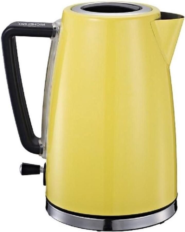 Waterkoker Elektrische waterkoker Voor snel water koken Met automatische uitschakeling 1 7 liter Geel