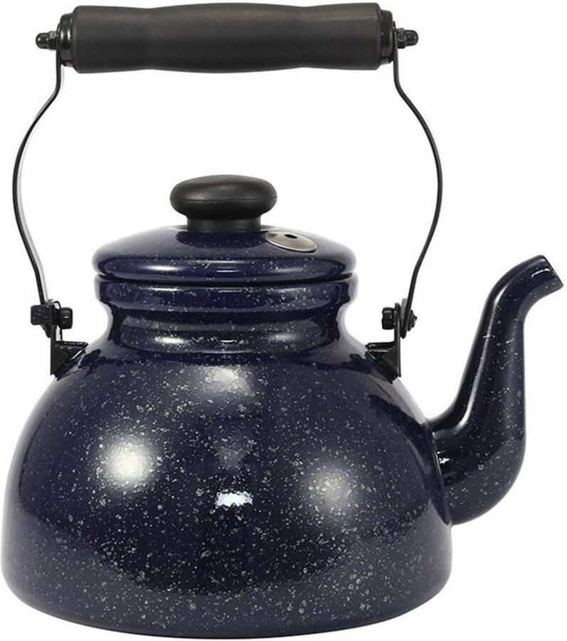 Waterkoker Emaille Theepot Water Koken Fluit Bij Koken 1.5 Liter Groot Bloem