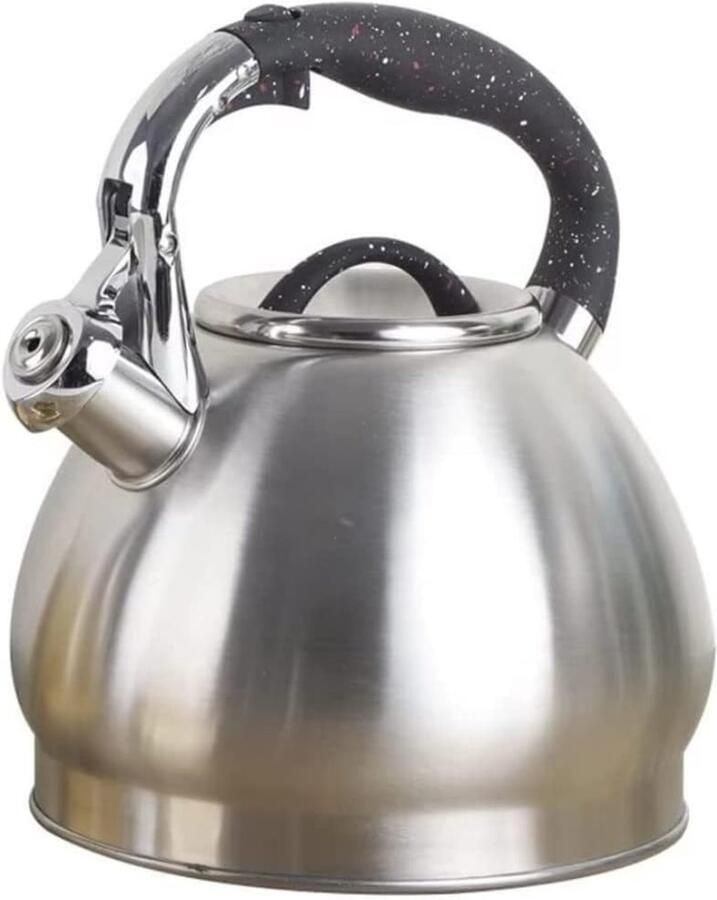 Waterkoker Fluitketel Heetwaterketel Keuken Theepot Kamperen Koken Reizen Snelle Waterkoker Roestvrij Staal 3.5 Liter Capaciteit Zilverkleurig