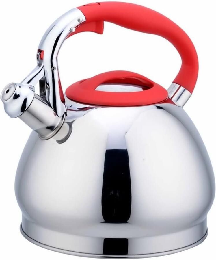 Waterkoker Fluitketel Hete Ketel Theepot Kamperen Koken Snelle Verwarming Roestvrij Staal 3 Liter Inhoud Zwart