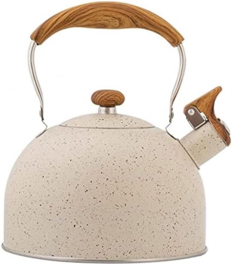 Waterkoker Fluitketel Theeketel Kookketel Water Koken Luid Fluit Signaal 2.5 Liter Zilver