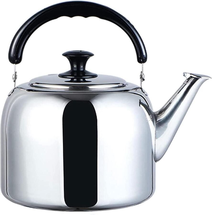 Waterkoker Fluitketel Theepot Camping Water Koken Automatisch Fluitapparaat 7L Zilver