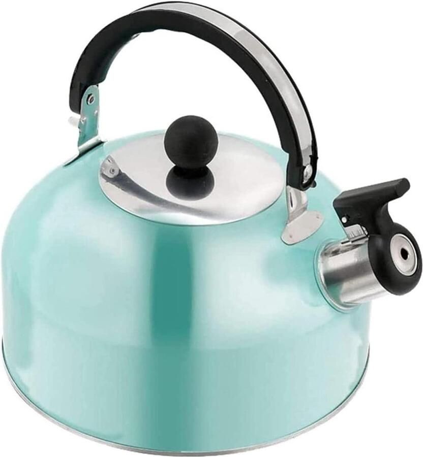 Waterkoker Fluitketel Theepot Dranken Bereiden Niet-druipende tuit 3L Capaciteit Lichtblauw