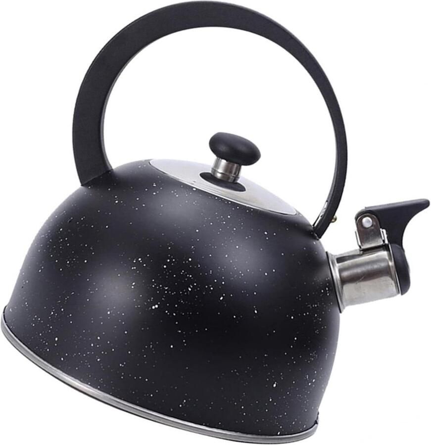 Waterkoker Fluitketel Theepot Ketel Water Koken Anti-verbrandingsgreep 1.0 Aantal Zwart
