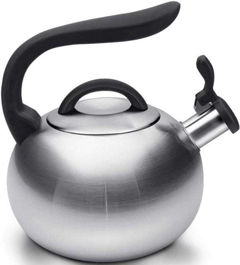 Waterkoker Fluitketel Theepot Koken Water Verwarmen Universeel Inductie Geschikt 3L 15x12cm Rood