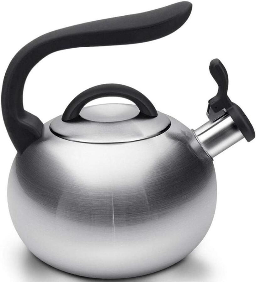 Waterkoker Fluitketel Theepot Koken Water Verwarmen Universeel Inductie Geschikt 3L 15x12cm Rood