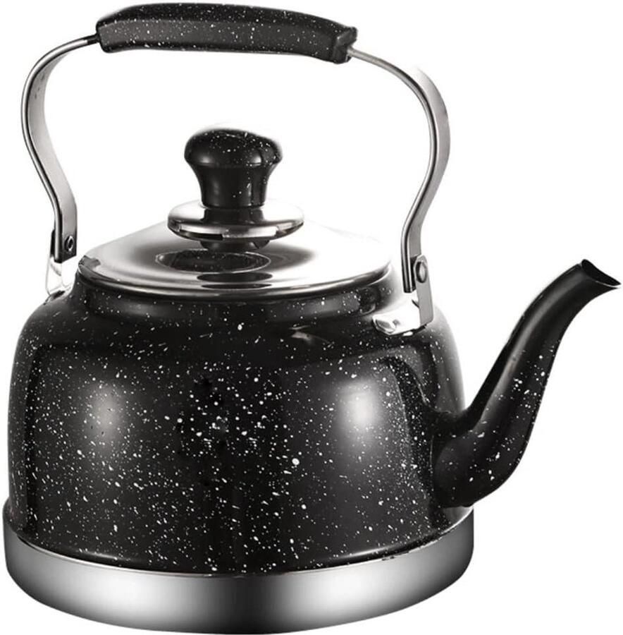 Waterkoker Roestvrij Staal Theeketel Fluitketel Water Koken Met Theezeefje 2 Liter Zilver