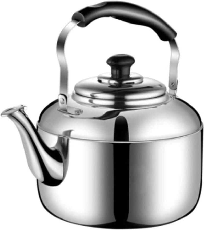 Waterkoker Fluitketel Theepot RVS Water Koken Sterke Compatibiliteit 8L Zilver