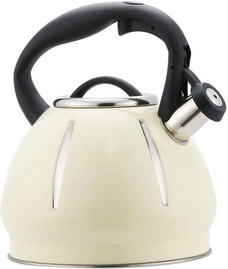 Waterkoker Fluitketel Theepot Waterkoker Snel Water Koken Warmtebehoud Anti-verbranding 3 Liter Wit