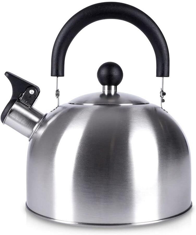 Waterkoker Fluitketel Moderne Ketel Water Koken Geschikt Voor Inductie 15 Liter Zilver