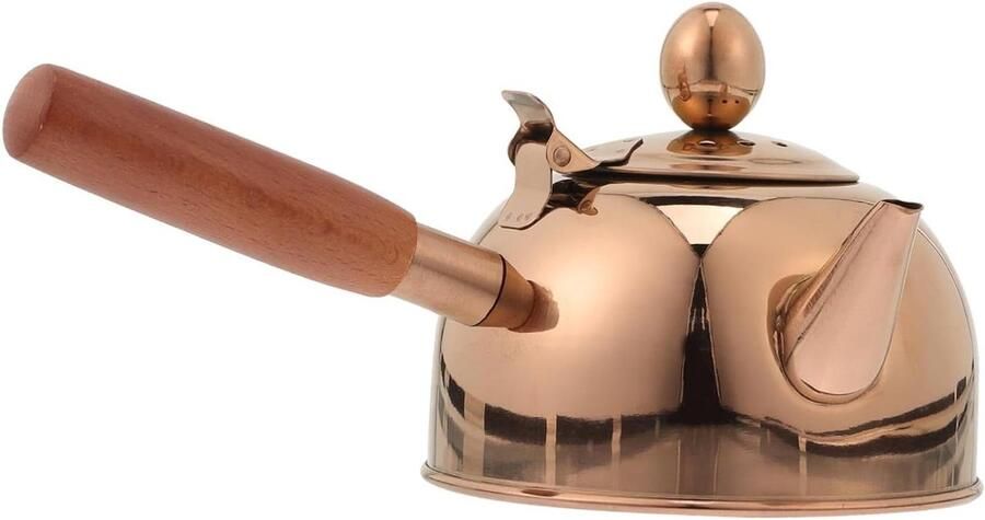 Waterkoker Fornuis Theepot Ketel Water Koken Zijgreep Ontwerp 500 Ml Rosé Goud