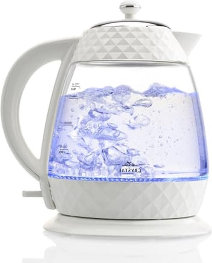 Waterkoker Glas Thee Koker Snel Water Koken Automatische Uitschakeling 17 Liter Wit