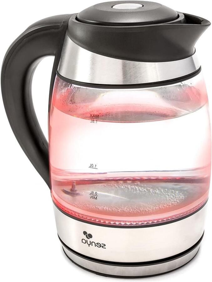 Waterkoker Glas Thee Waterkoker Perfect Thee Zetten Instelbare Temperatuur 18 Liter Transparant