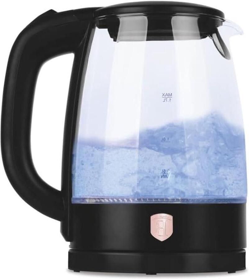 Waterkoker Glas Theepot Snel Water Koken Automatische Uitschakeling 17 Liter Zwart
