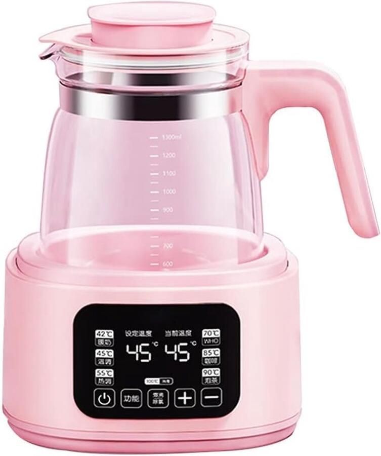 Waterkoker Glas Warmwater Dispenser Dranken Bereiden Constante Temperatuur 1.3 Liter Wit