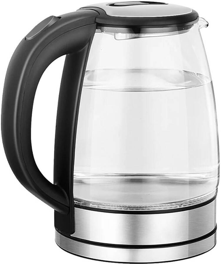 Waterkoker Glazen waterkoker Elektrische waterkoker Draadloze waterkoker 2 liter Snelkoker Waterkoker met LED licht BPA vrij Droogkookbeveiliging Automatische uitschakeling 360 graden draaivoet Waterniveau indicatie