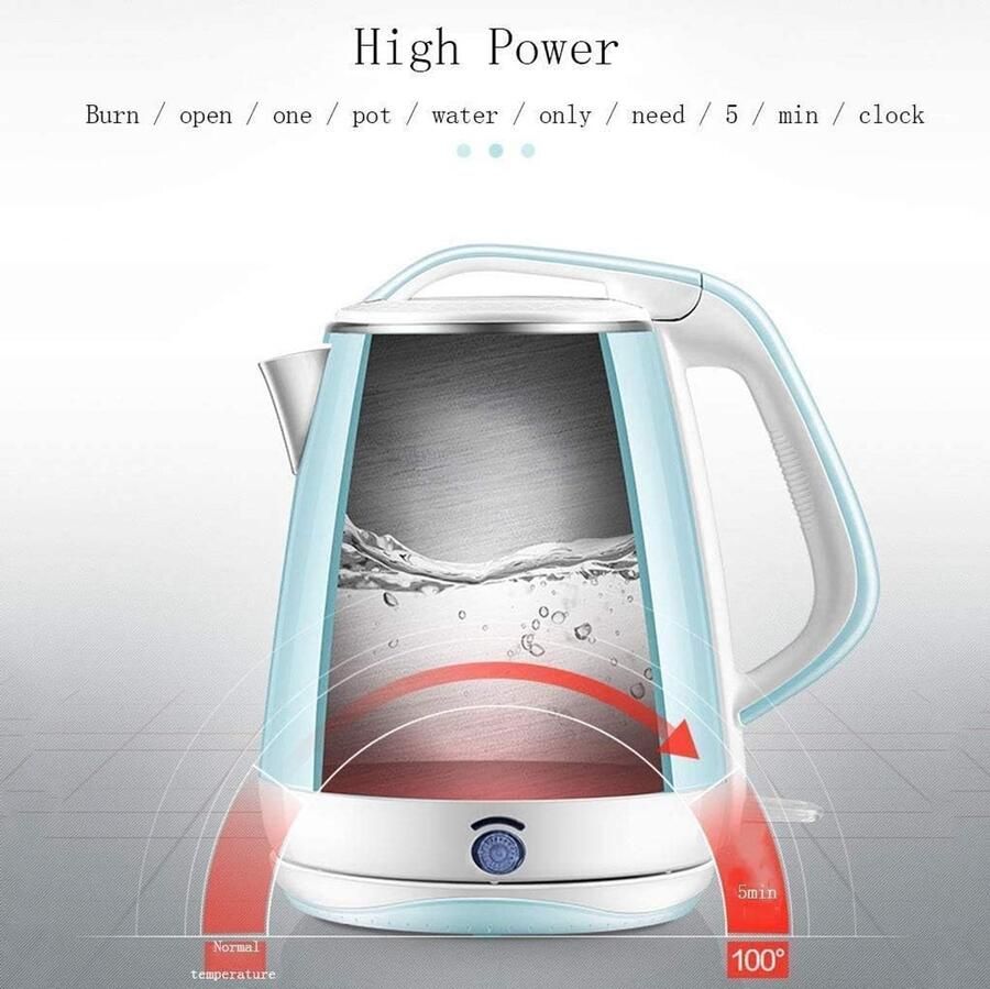 Waterkoker Grote Capaciteit Snelkook Waterkoker Snel Water Koken 304 Roestvrij Staal 1.8 Liter Rood