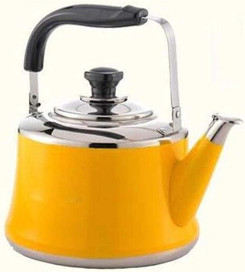 Waterkoker Grote Inhoud Kleur Waterketel Water Koken Universeel Geschikt 5 Liter Geel