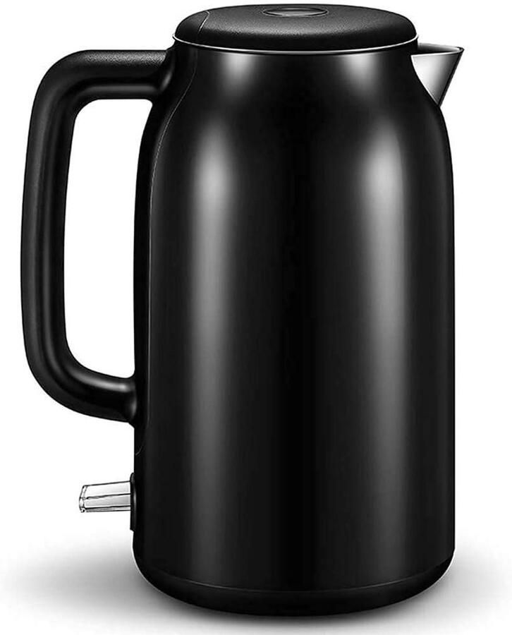 Waterkoker Heetwaterdispenser Snel water koken Anti-verbrandingsdeksel 1.8 Liter Zwart
