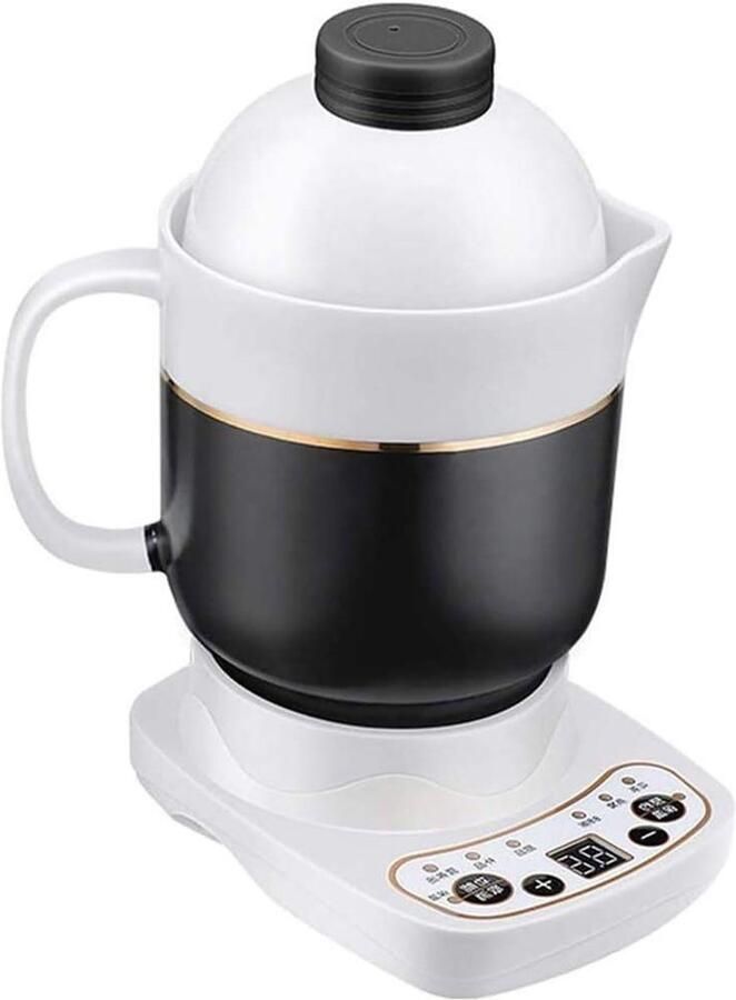 Waterkoker Keramiek Snelkoker Snel Water Koken 9.5 Uur Warmhouden 1 Liter Zwart