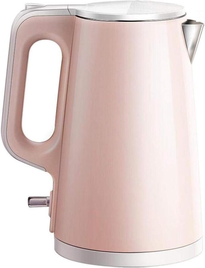 Elektrisch Waterkoker Naadloze Ketel Snel Water Koken Dubbele Anti-Scalding Laag 1.7 Liter Goud-Roze