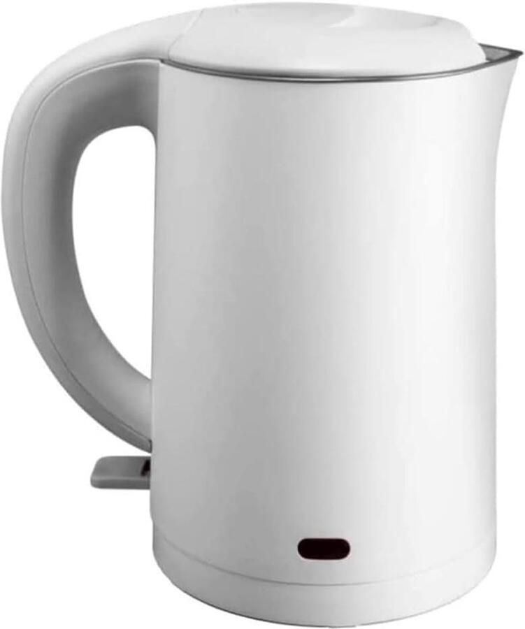 Waterkoker Ketel Heetwaterboiler Snel Water Koken Dubbellaags Roestvrij Staal 1 Liter Wit