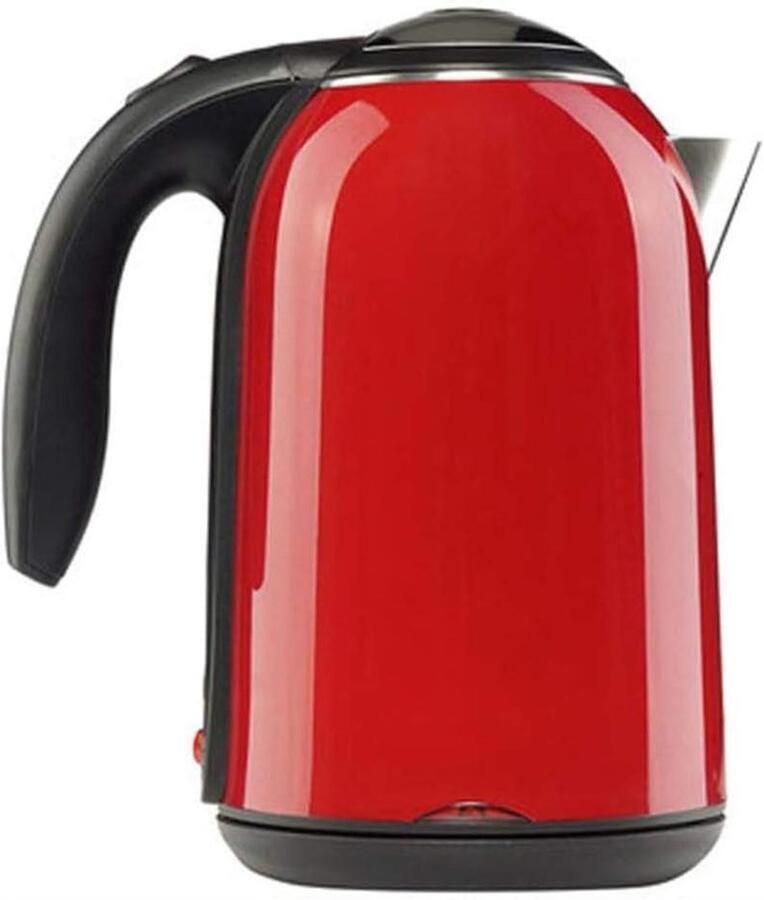 Elektrische Waterkoker Snelkoker Ketel Thee Zetten Dubbelwandige Isolatie 17 Liter Rood