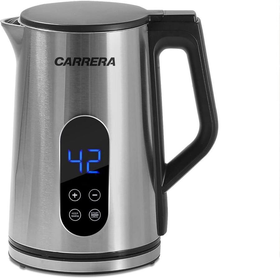 Waterkoker Ketel Thee Zetten Instelbare Temperatuur 17 Liter Zilver Zwart