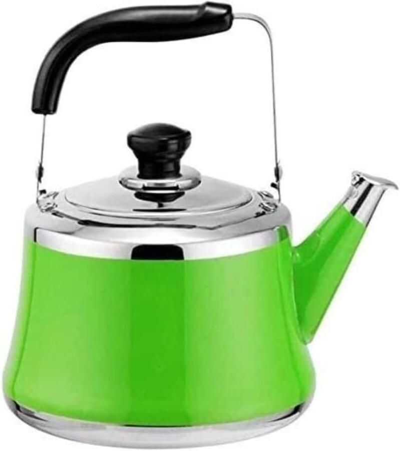 Waterkoker Ketel Theepot Fornuis Water Koken Fluit Signaal 5 Liter Groen