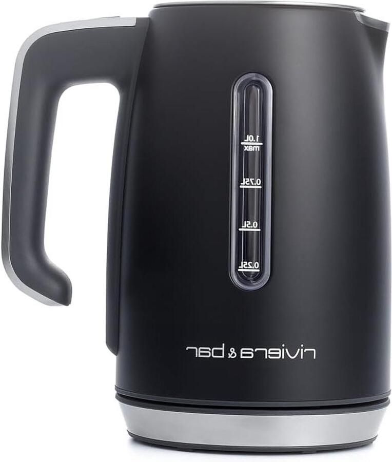Waterkoker Ketel Warmwaterapparaat Snel Water Koken Automatische Uitschakeling 1 Liter Zwart