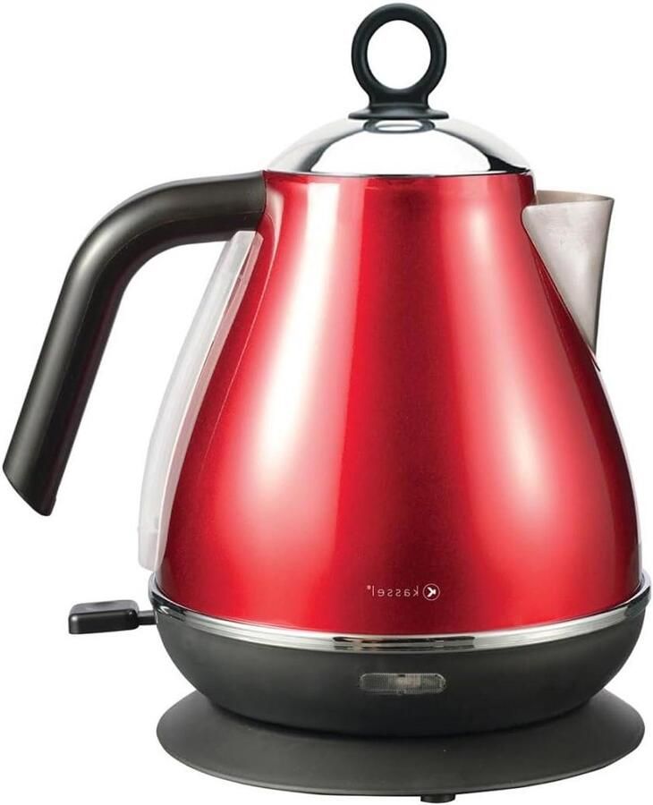 Waterkoker Kettle Snel Water Koken Draaibare Basis 1.7 Liter Rood