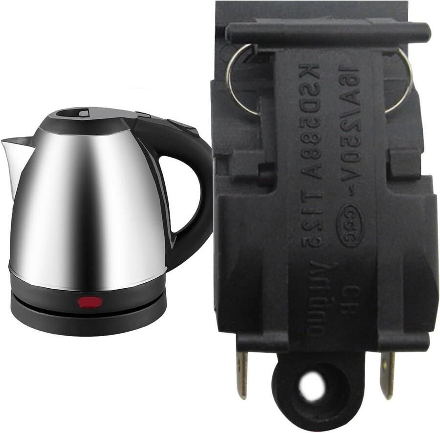 Waterkoker Knop Vervangingsonderdeel Temperatuur Water Koken Automatische Temperatuurregeling 5 x 2 x 1 cm Zwart - Foto 2