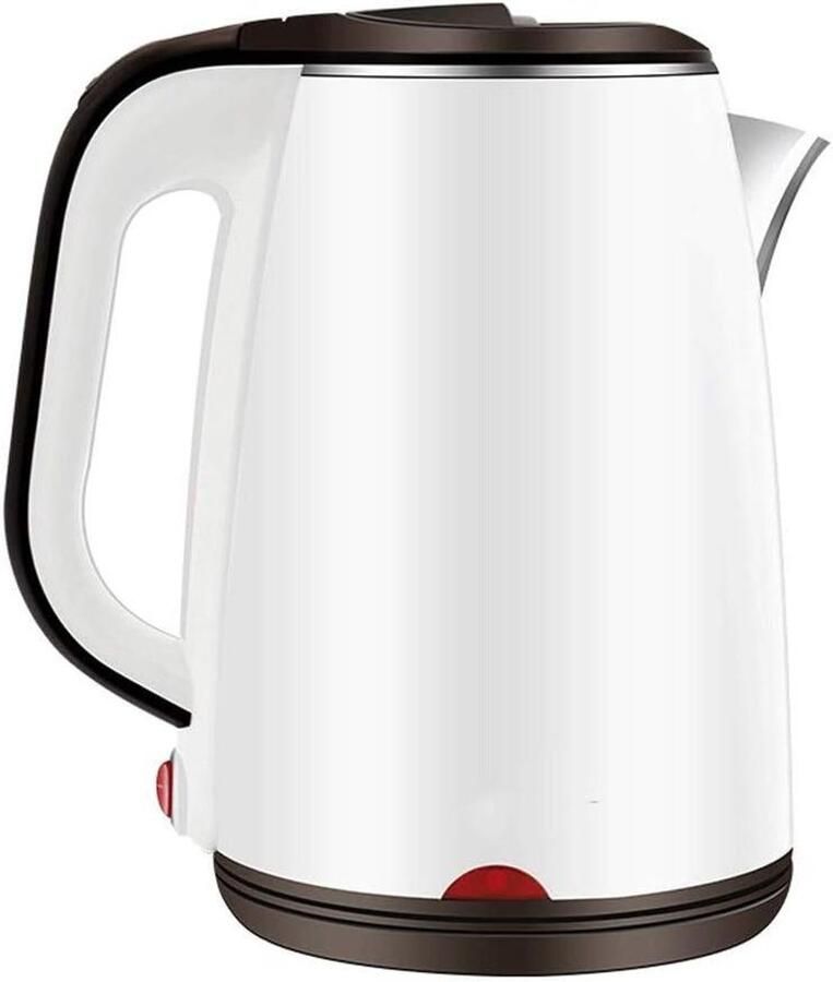 Waterkoker Koffiekan Theeketel Snel Water Koken Dubbelwandig Roestvrijstaal 18 Liter Wit