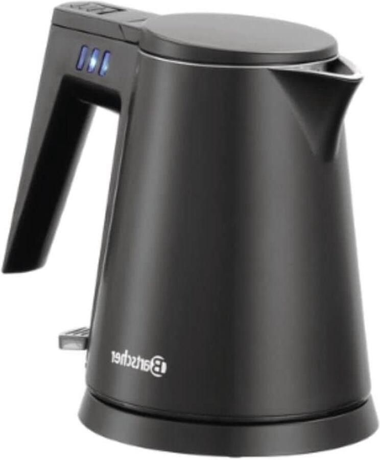 Waterkoker Koffiezetter Warme Dranken Dubbele Wand 0.6 Liter Zwart