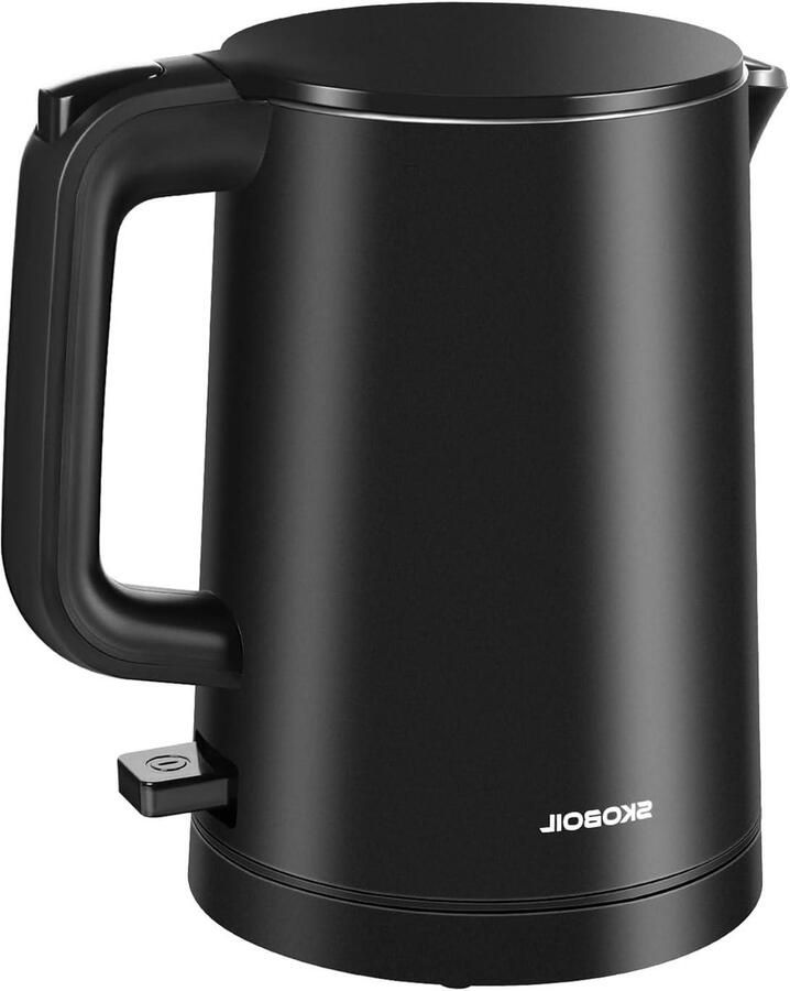 Waterkoker Kookketel Snel Water Koken Dubbelwandig Ontwerp 27oz Zwart