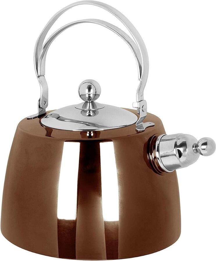 Waterkoker Kookpan Water Koken Energiebesparende Bodem 2 Liter Koperkleurig